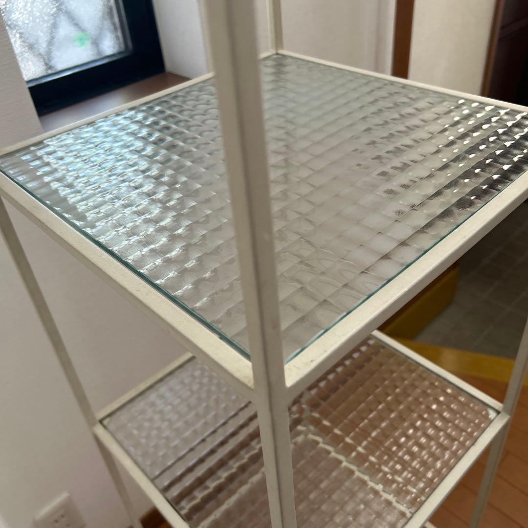 土*和様 本日限定お値下げ　アイアンシェルフ　デザインガラス