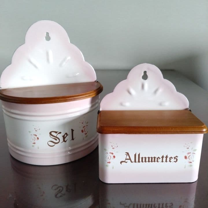 イマン⭐︎ステンシルローズ⭐︎セル缶＆アルメット缶 2点セット⭐︎ビンテージ