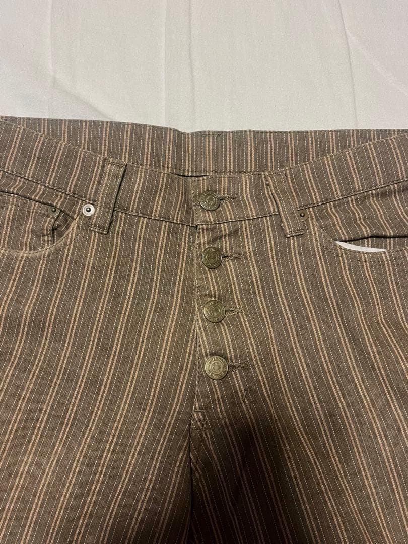 00s tornado mart ストライプフレアパンツ