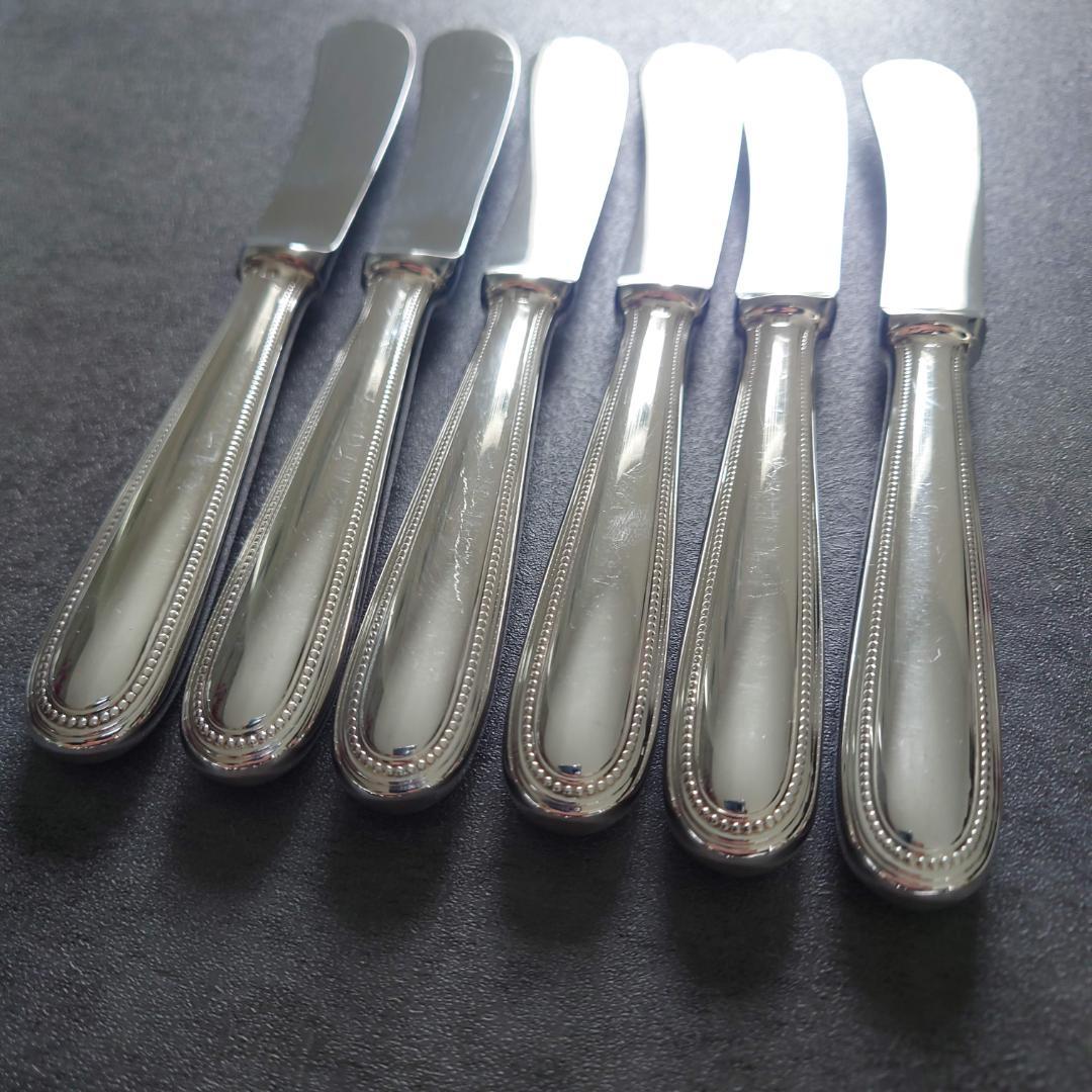 希少 美品 クリストフル パール バターナイフ 6点