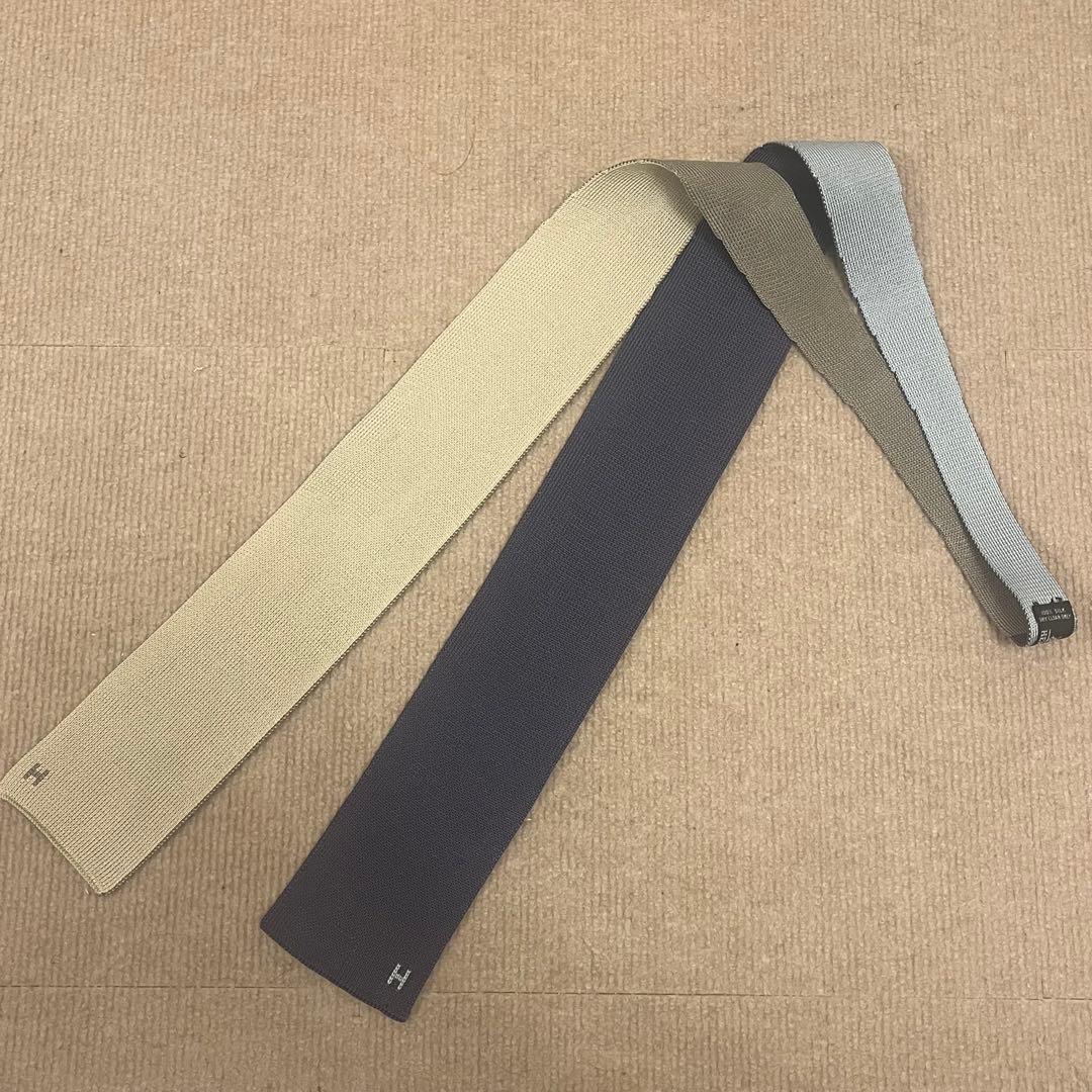 J*u様 HERMES エルメス　ネクタイ　ニットタイ　 4way Hロゴ