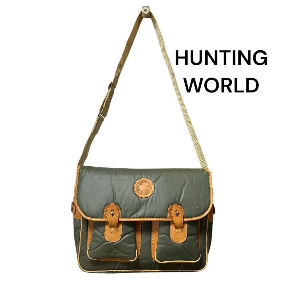 HUNTING WORLD メッセンジャーバッグ オリーブグリーン　N2-4