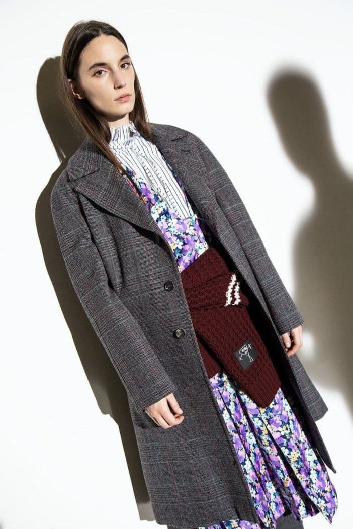 美品 PLAN C フラワープリント　プリーツスカート