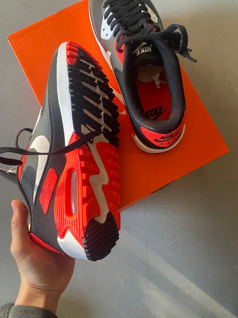 新品未使用Nikeナイキ　 エアマックス　ゴルフシューズ ブラック　23.5cm