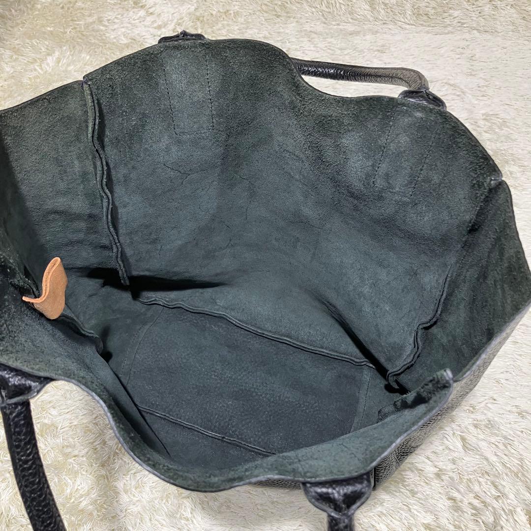 【美品】 ILBISONTE イルビゾンテ トートバッグ レザー ブラック