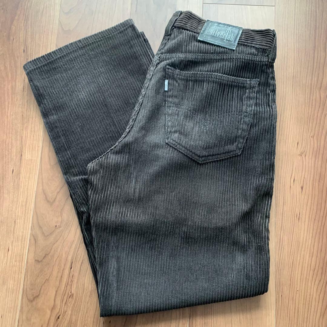 Levis silver tab コーデュロイパンツ 黒 太畝 30×30