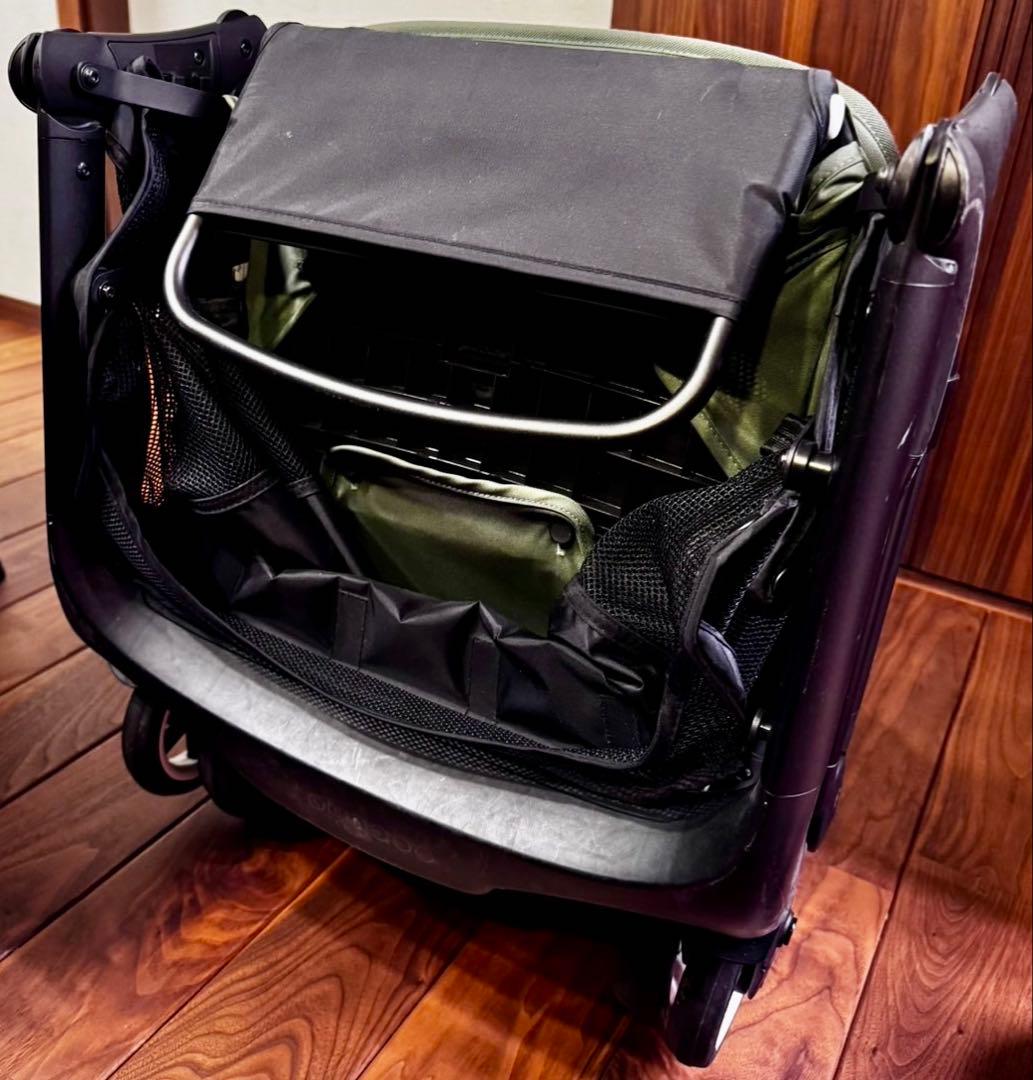 バカブー bagaboo バタフライ カーキ グリーン ベビーカーフック付き