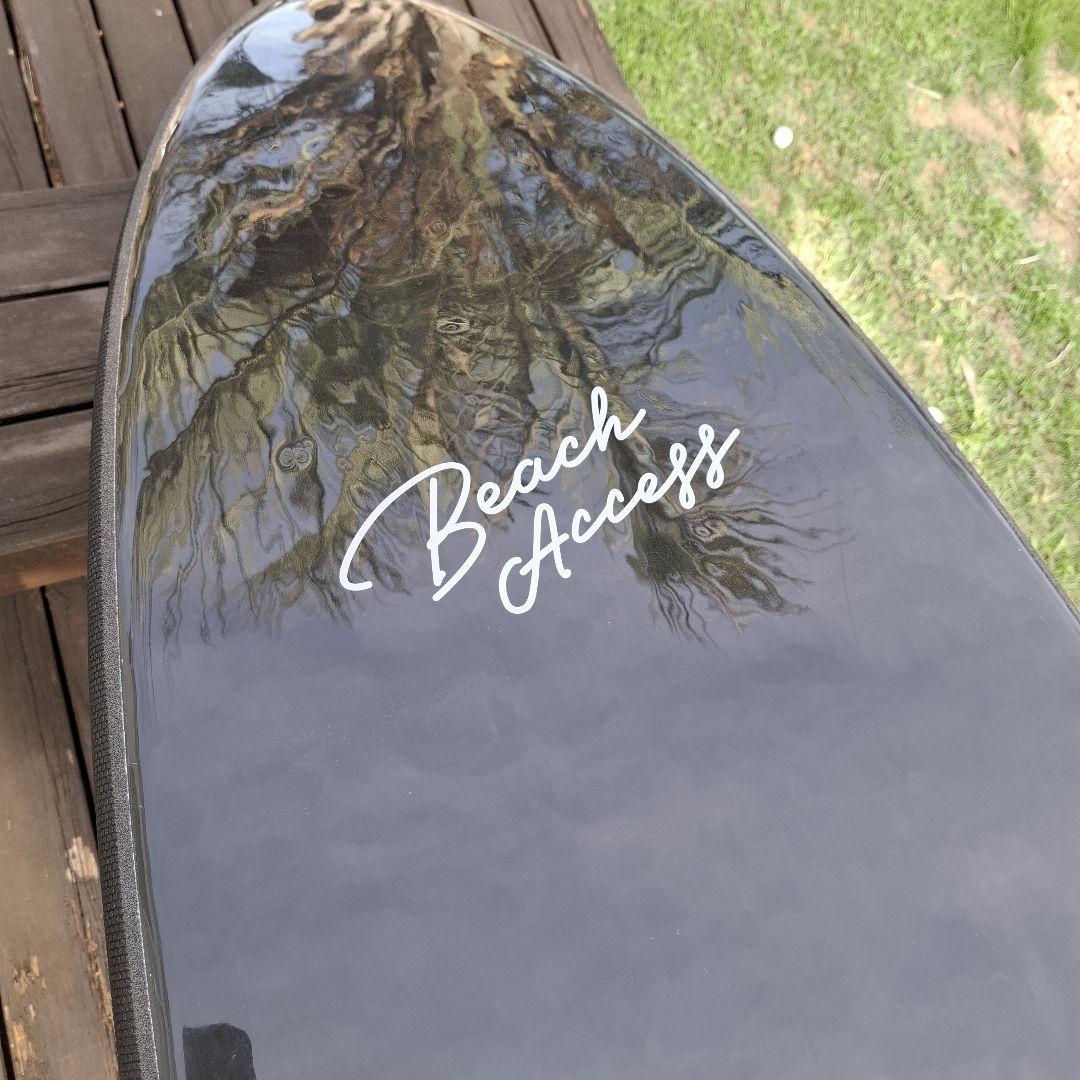 ビーチアクセス 7’0“ 48L 限定ブラック フィン2本付き ミッドレングス