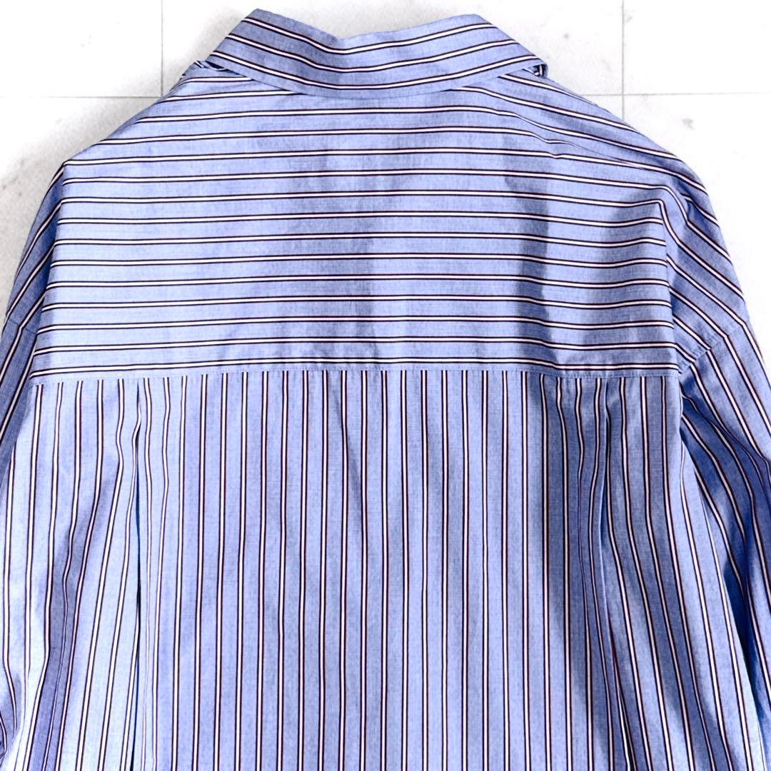 極美品 ebure エブール ストライプ シャツ ブラウス オーバーサイズ