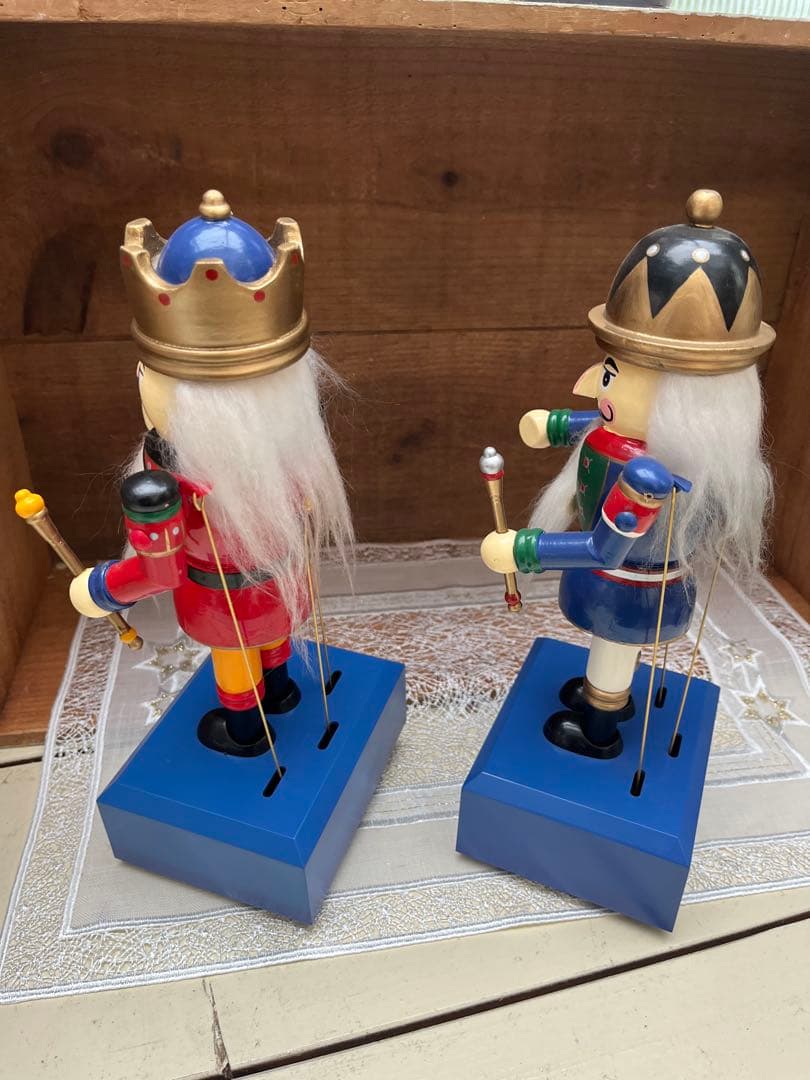 くるみ割人形 2体 オルゴール 美品 ドイツ