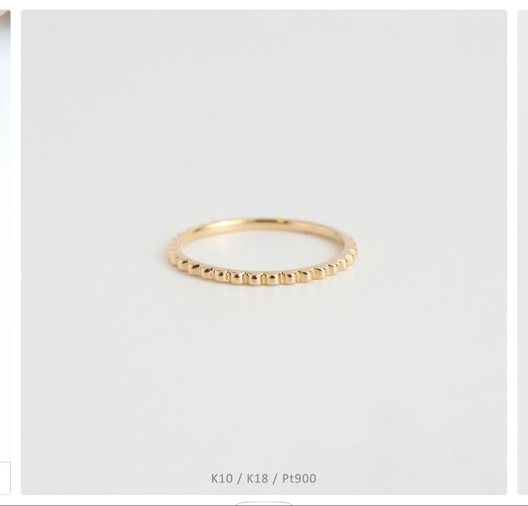 Avaron polteポルテ k18 リング　12号