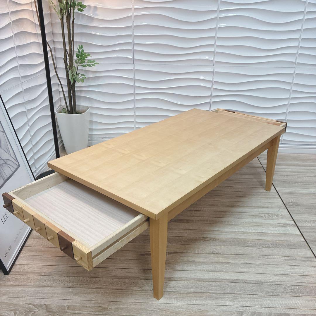 ◇大阪府全域 神戸市 配達料無料！◇グラナータ◇ローテーブル◇引出付き付き◇