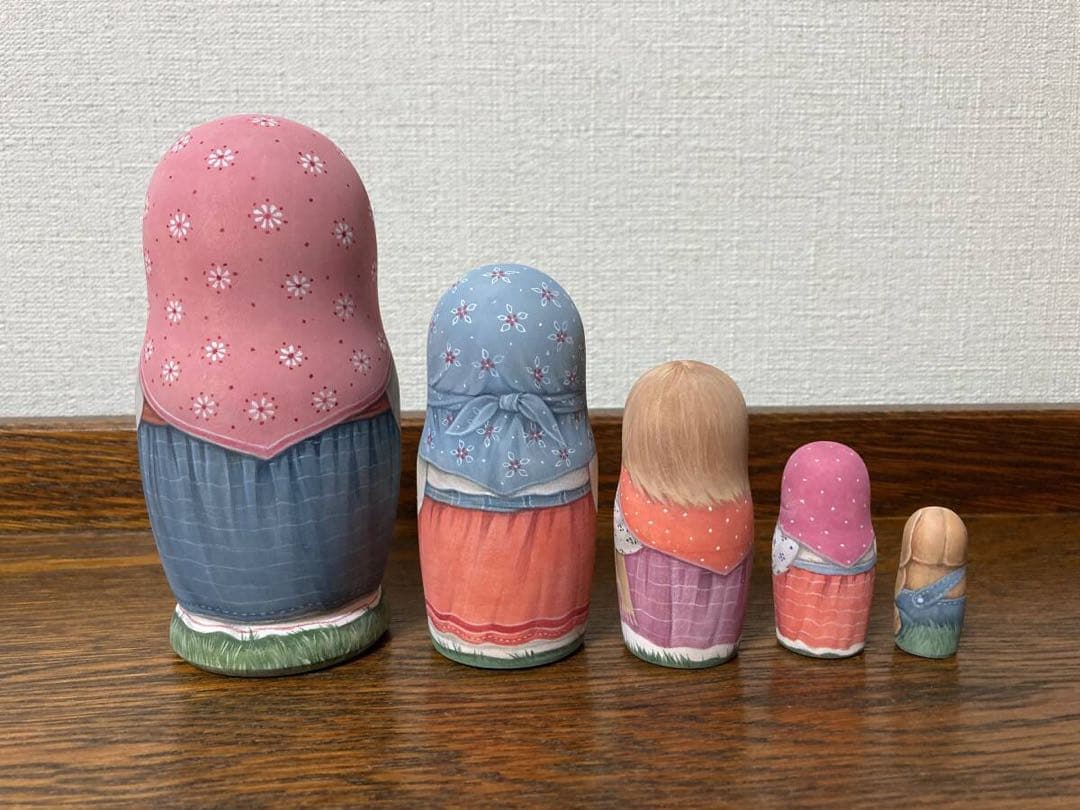 雑貨☆民族衣装マトリョーシカ5Pウサギ エレナ新作