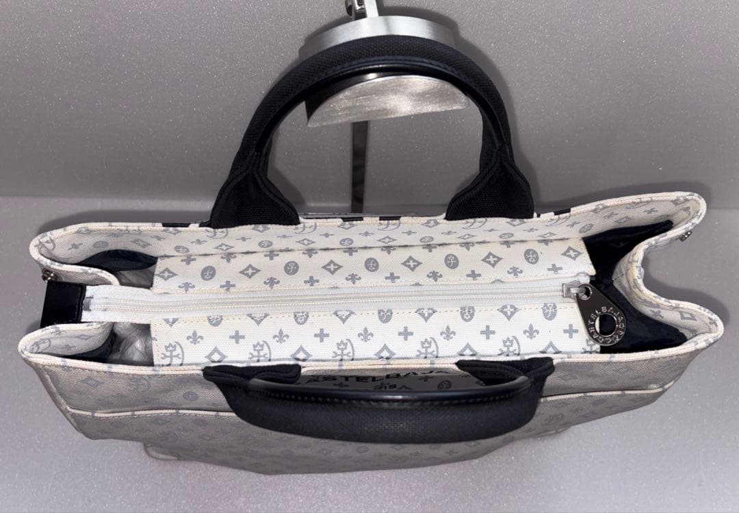 美品CASTELBAJAC ロゴプリント ドライビングトートバッグ