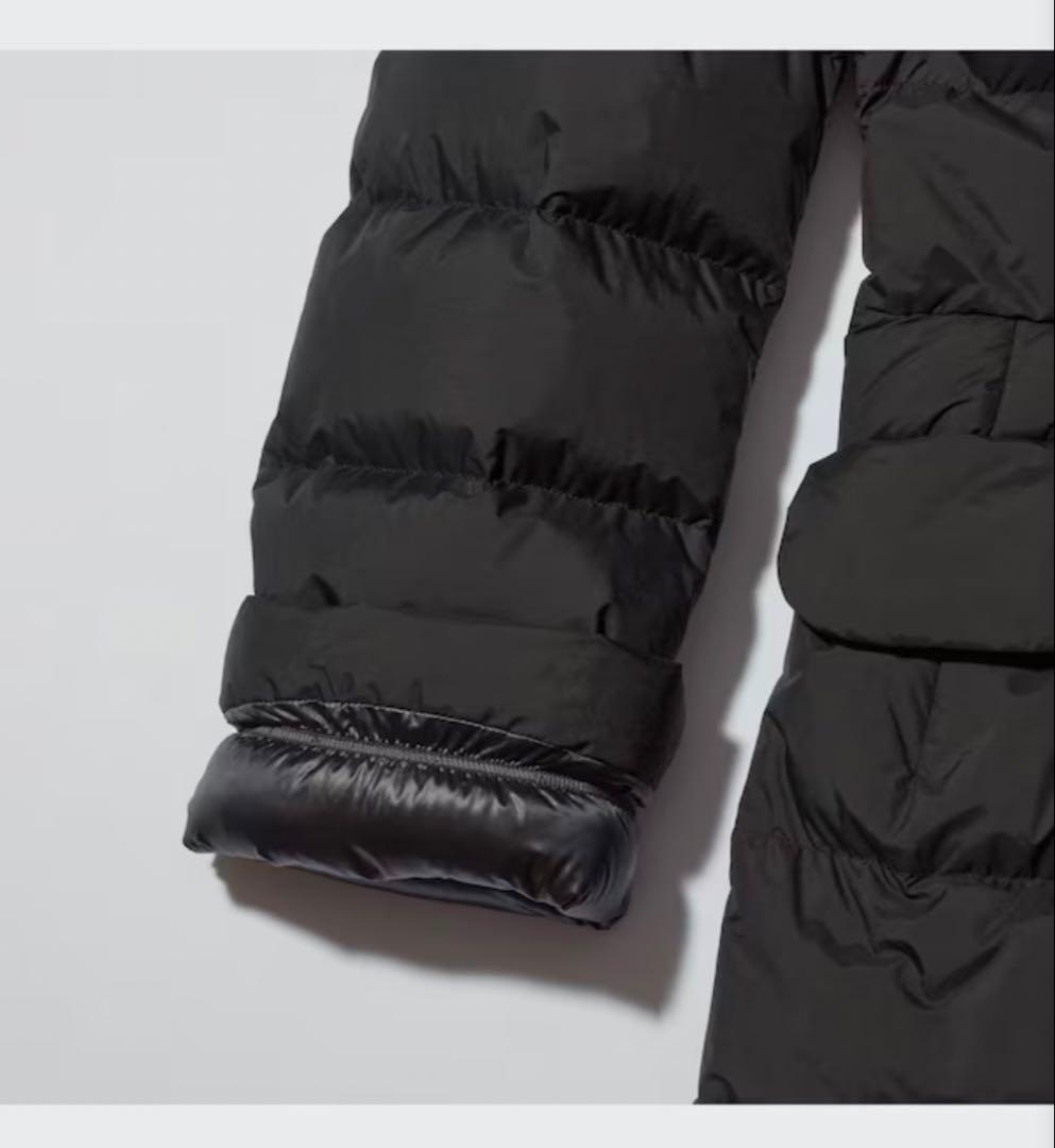 ユニクロ+J ウルトラライトダウンフーデットコート　L ブラック