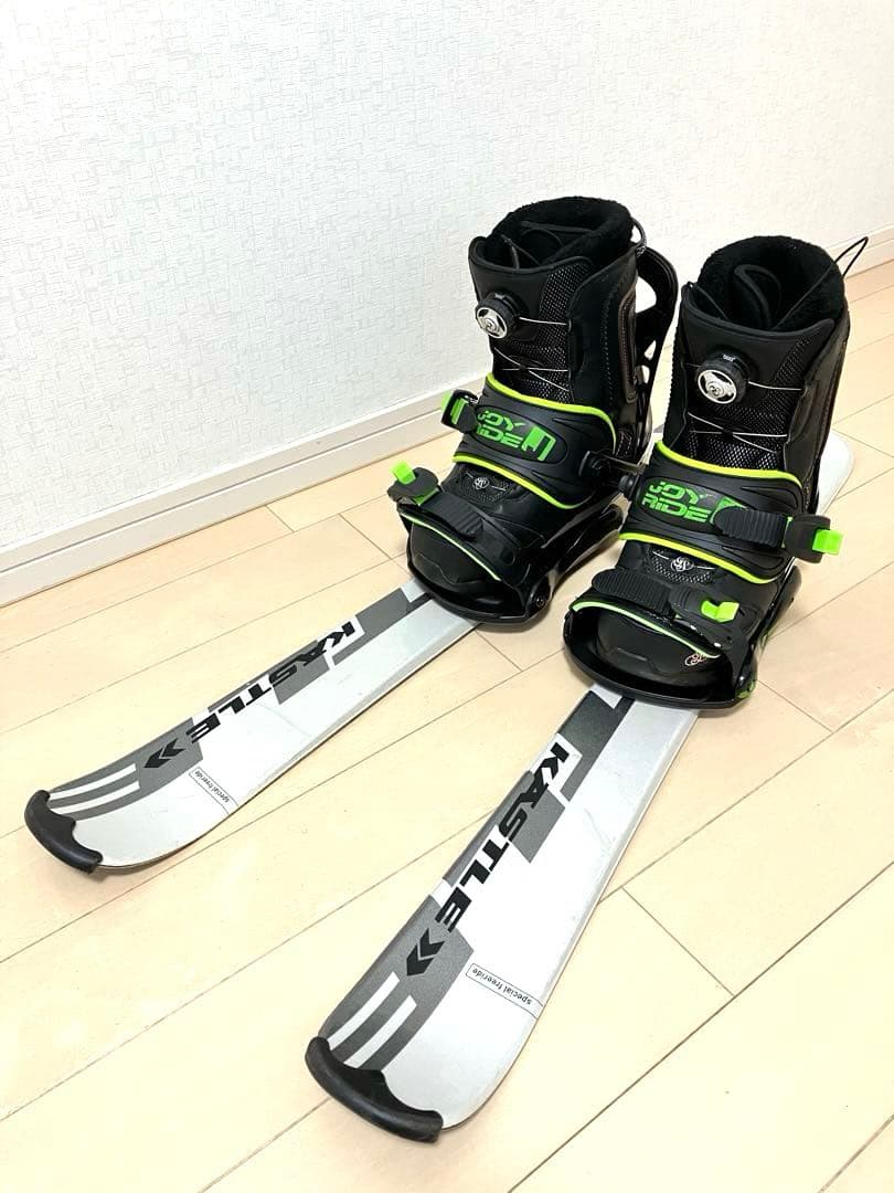スキーボード　ショートスキー　ソフトブーツ対応スノーボードビンディング　25.5