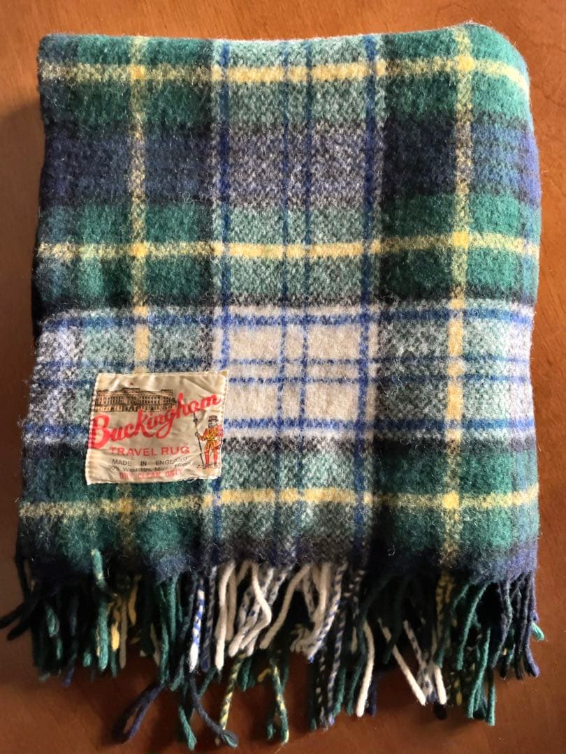 【美品】イギリス製 Buckingham ヴィンテージトラベリングラグ