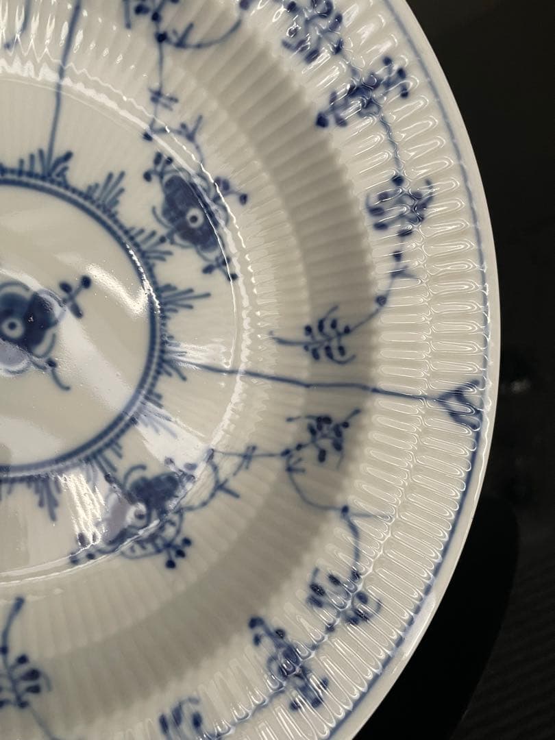 【新品未使用】ロイヤルコペンハーゲンブルーフルーテッド ディーププレート21cm