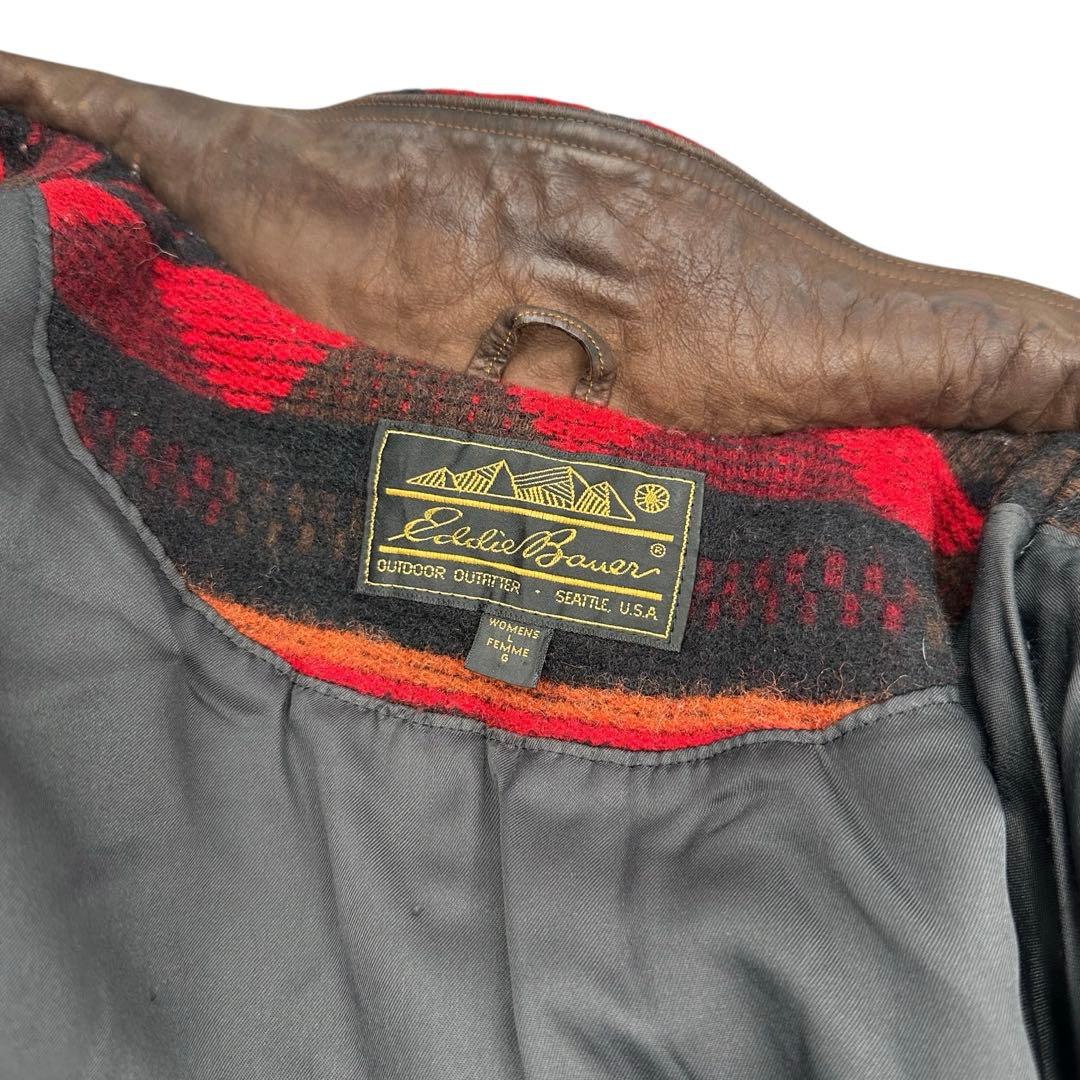 80's エディバウアー ネイティブ柄 ウールジャケット Eddie Bauer