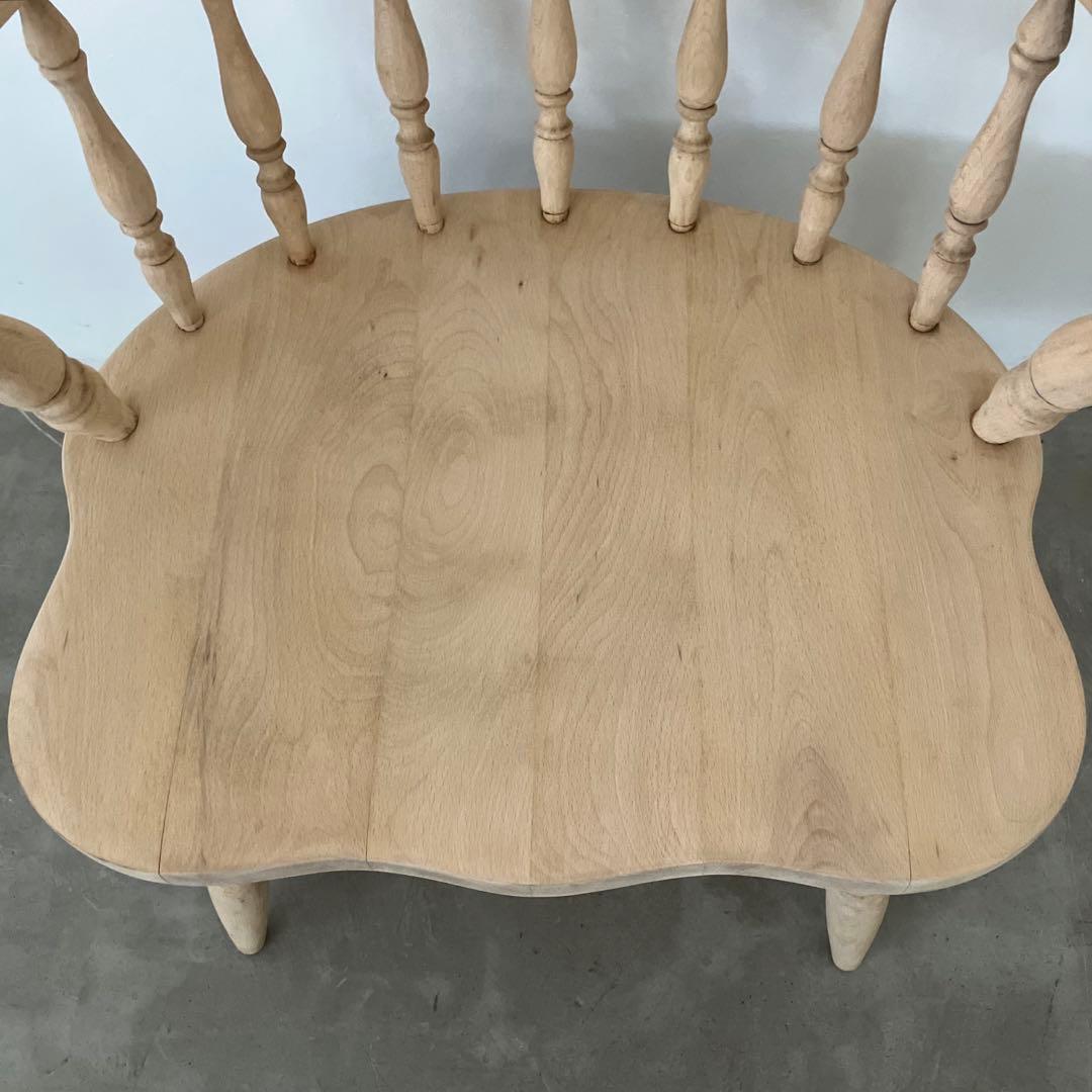 レトロ　アンティーク　古家具　剥離家具　ストリップド　ウィンザーチェア　椅子