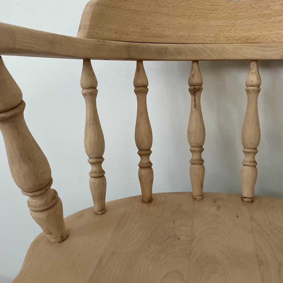 レトロ　アンティーク　古家具　剥離家具　ストリップド　ウィンザーチェア　椅子