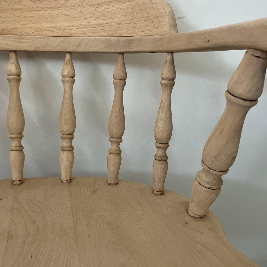 レトロ　アンティーク　古家具　剥離家具　ストリップド　ウィンザーチェア　椅子