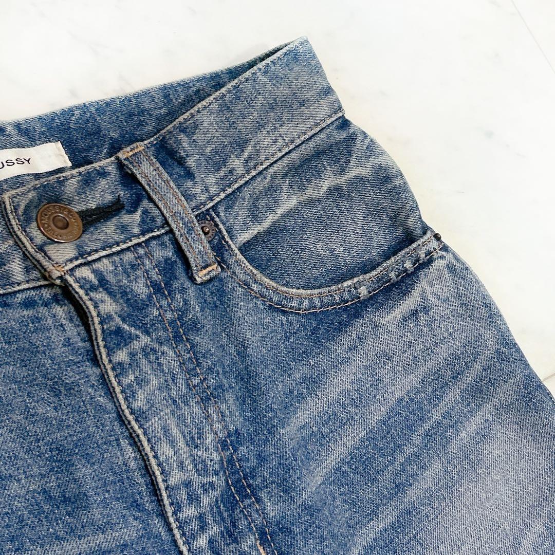 美品 MOUSSY MVS FLARE(L) ロング 23インチ フレアデニム