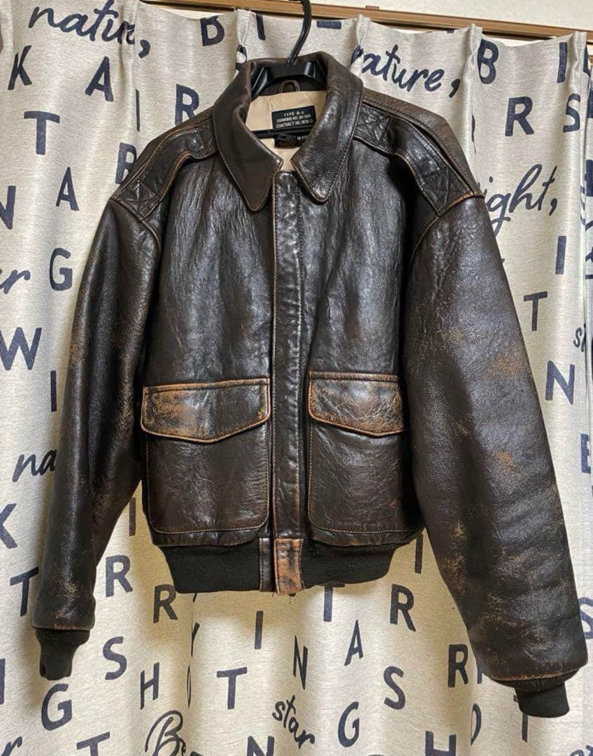 v*様 AVIREX A-2 レザージャケット vintage