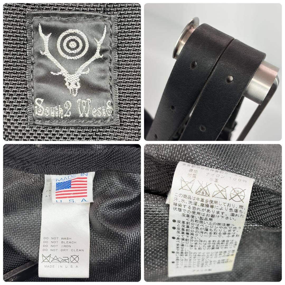 美品✨South2 West8 バリスティックナイロン 肩掛け トートバッグ 黒
