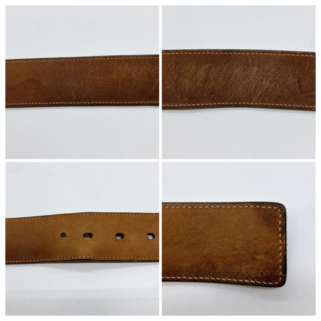 GUCCI 268237 レザー シルバー金具 ベルト 表記サイズ100・40
