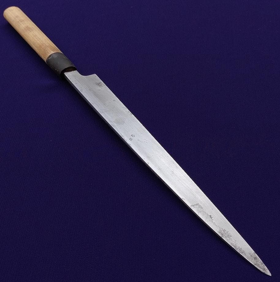 刺身包丁 有次 刃長約258㎜ 片刃 和包丁 柳刃包丁 正夫 庖丁 《0235》