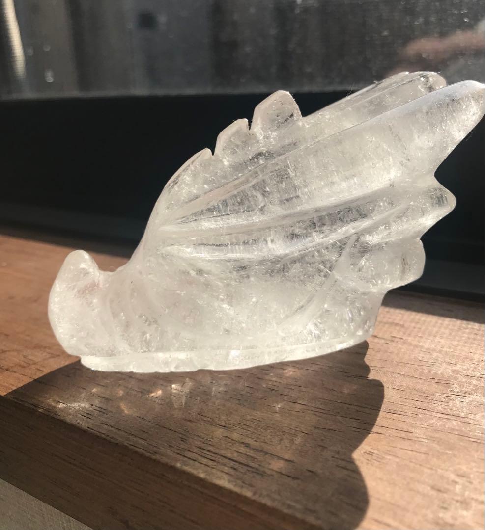 ☘️クリアクォーツ 龍の頭の形　パワーストーン 天然石