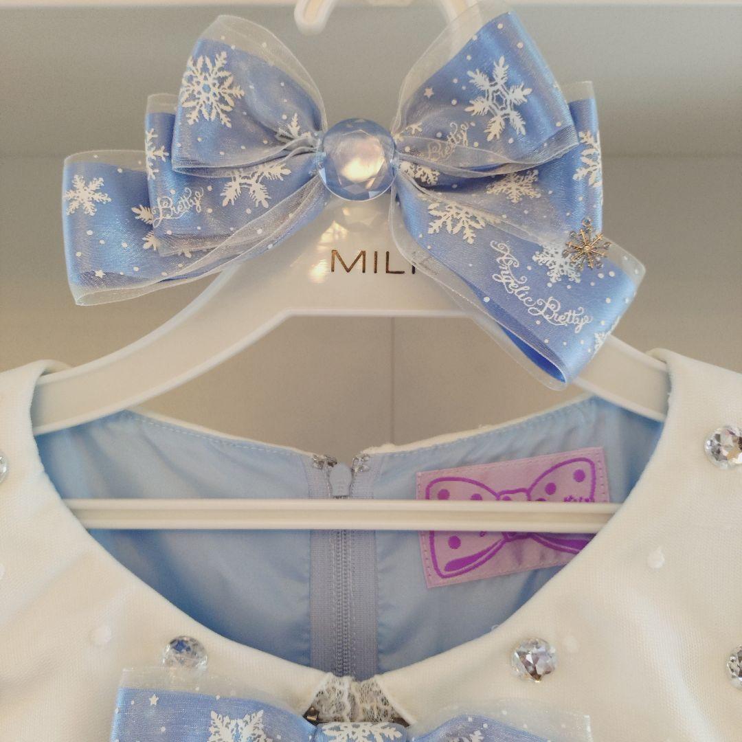 アンジェリックプリティ ️♡ 雪のガラスドームワンピース＆クリップ セット