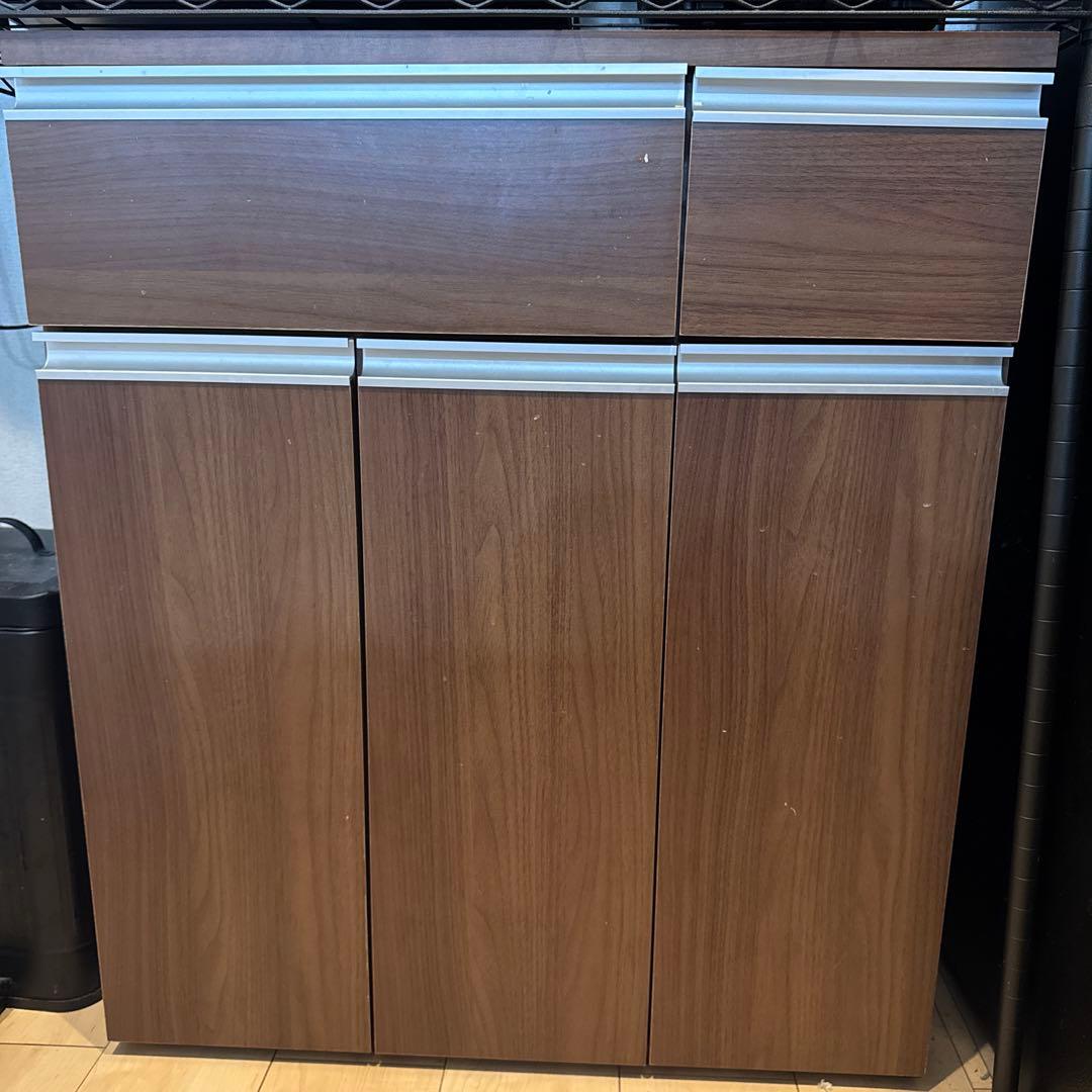 アイリスオーヤマ　ペールカウンター　食器棚　蓋つきゴミ箱　キッチン　収納棚