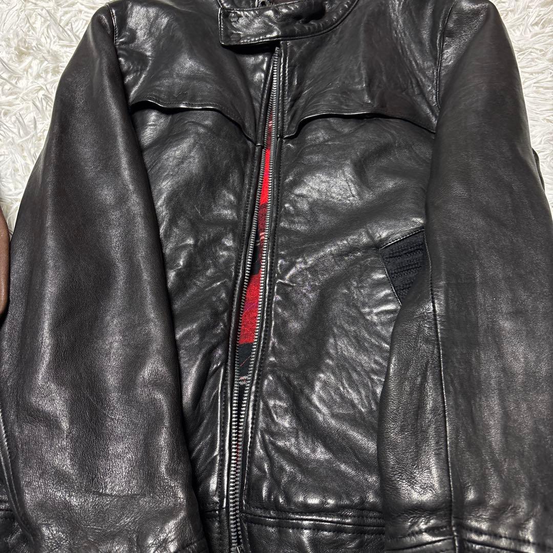 トゥモローランド 裏地チェック ラムレザー ライダース 2着セット 本革 お得