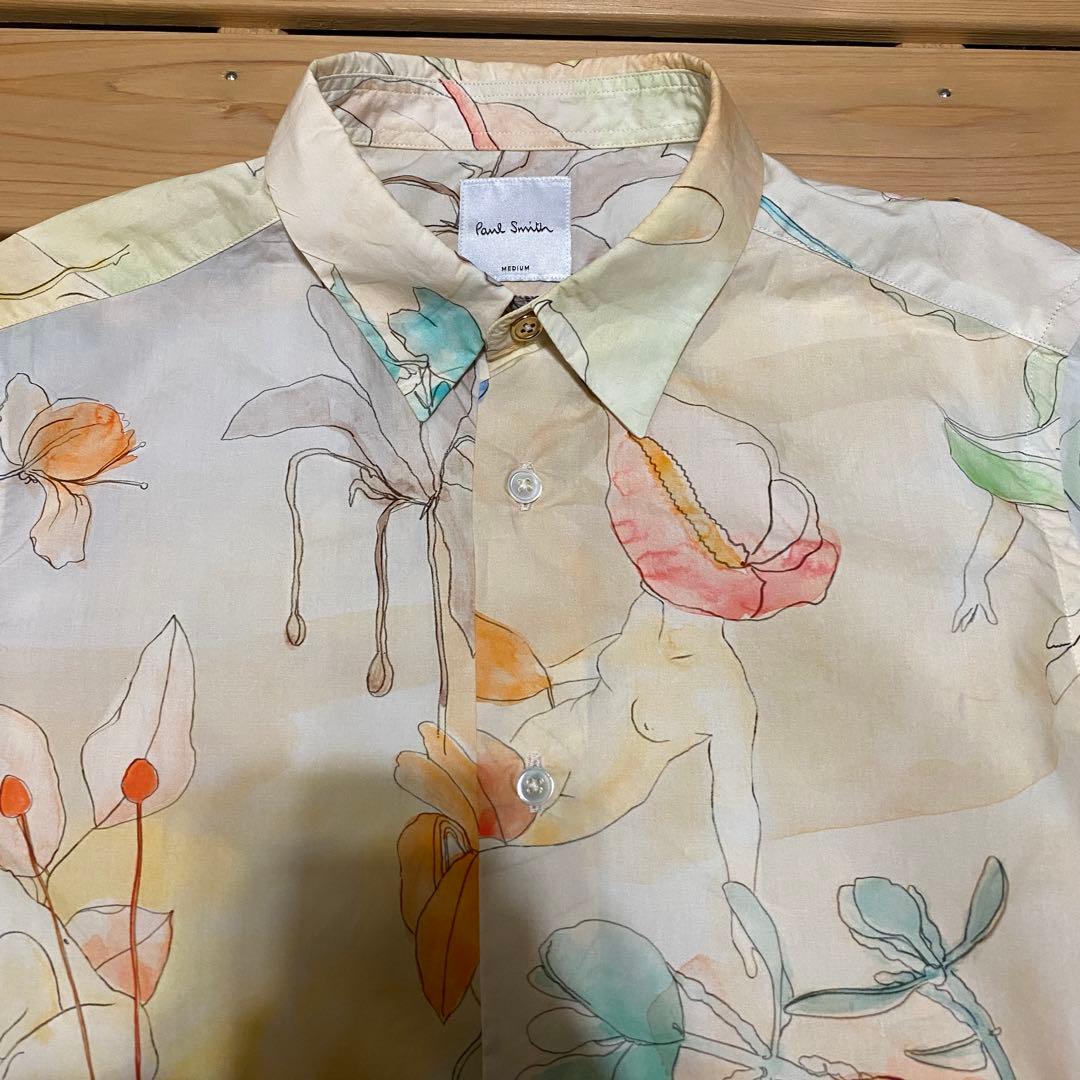 アート　プリントシャツ　Paul Smith ポールスミス