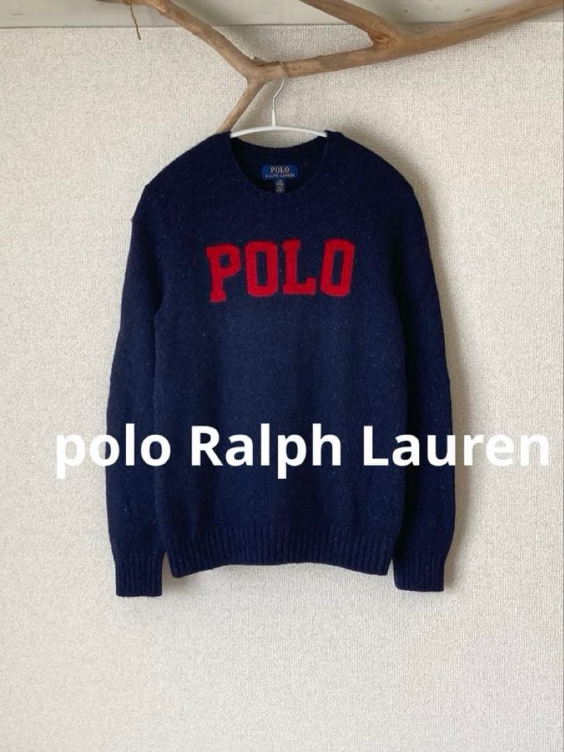 ラルフローレン　Ralph Lauren ロゴ　セーター　160 ネイビー