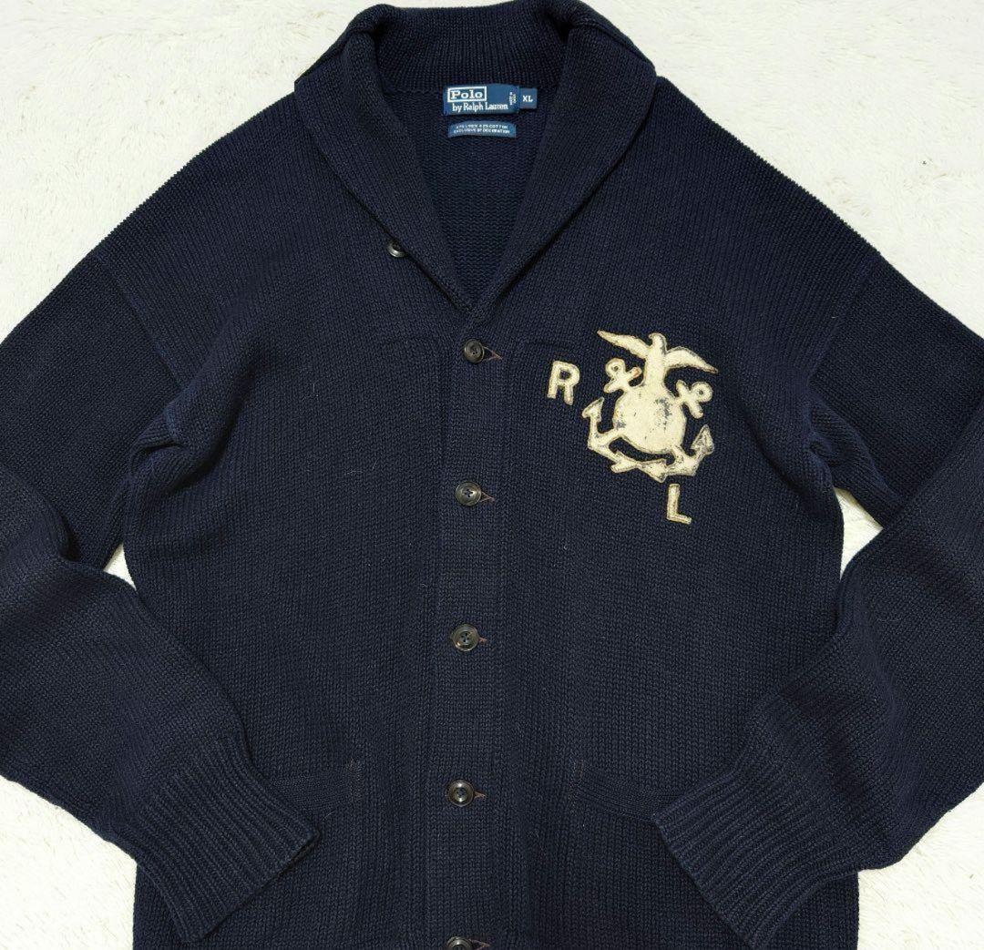 Polo by Ralph Lauren　ニットカーディガン　ネイビー