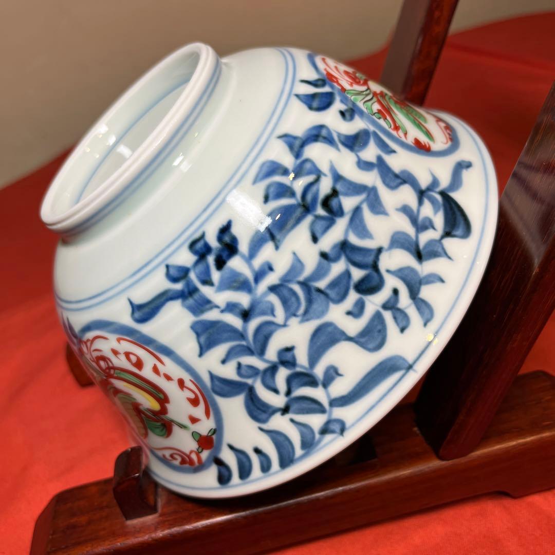 貞山窯「鳳凰絵大鉢」5客揃え