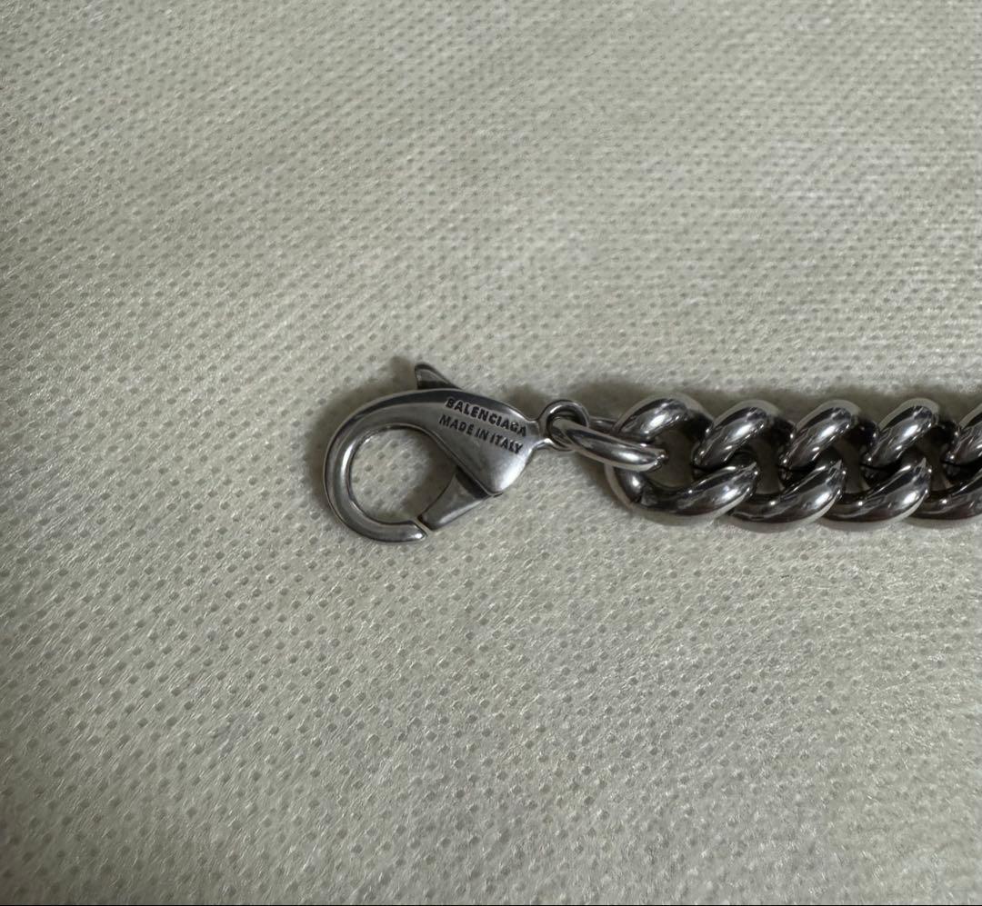 BALENCIAGA シルバーチェーンブレスレット 現行品