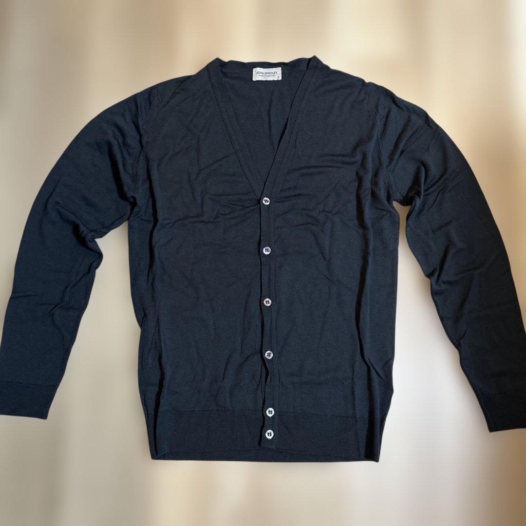 kenken4777 JOHN SMEDLEY Vネックカーディガン M