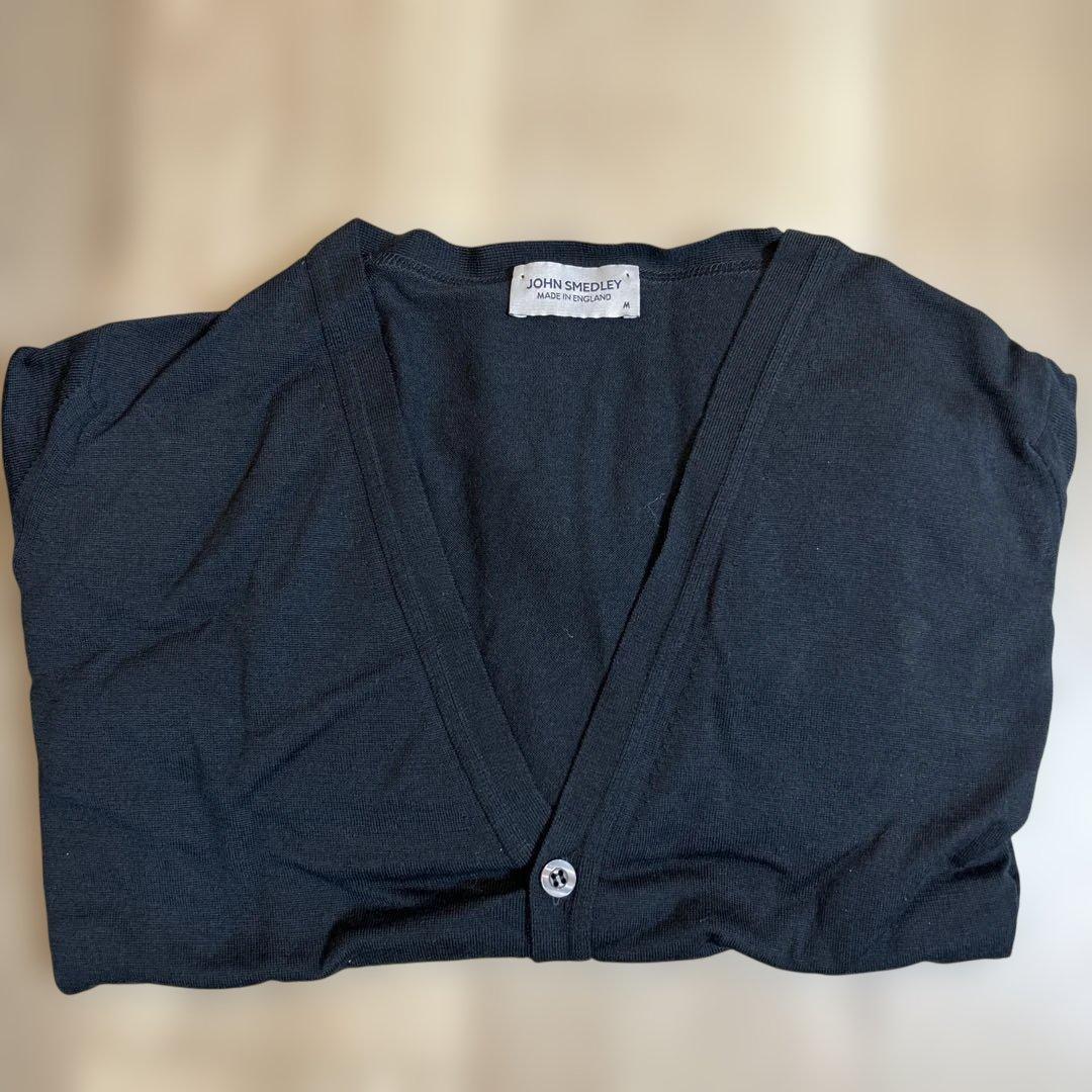 kenken4777 JOHN SMEDLEY Vネックカーディガン M