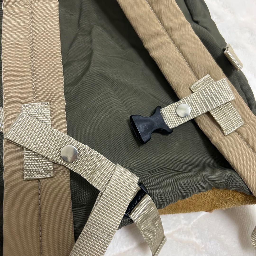 DENIM DUNGAREE ワッペン　リュック　カーキ　キッズ