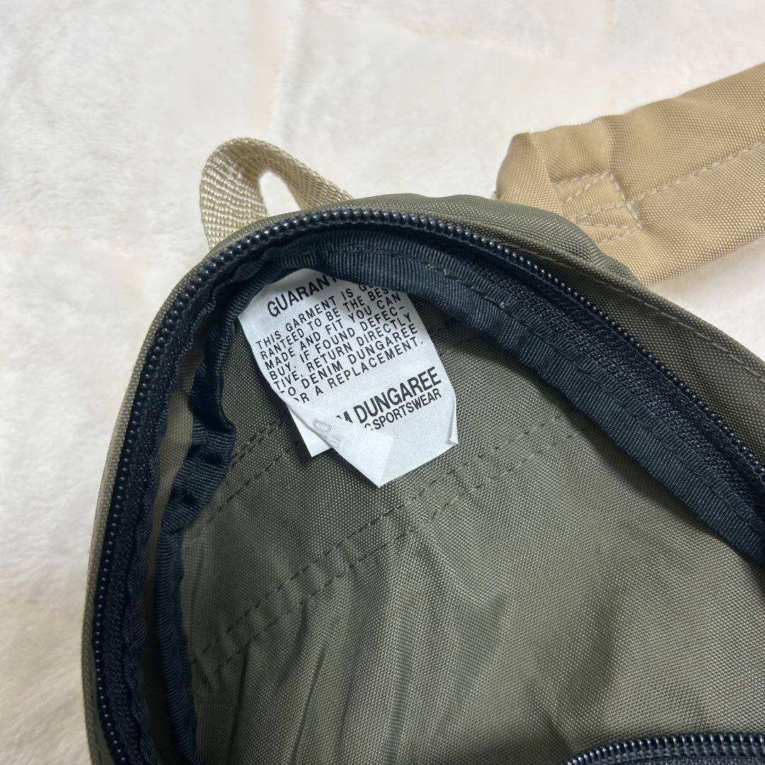 DENIM DUNGAREE ワッペン　リュック　カーキ　キッズ