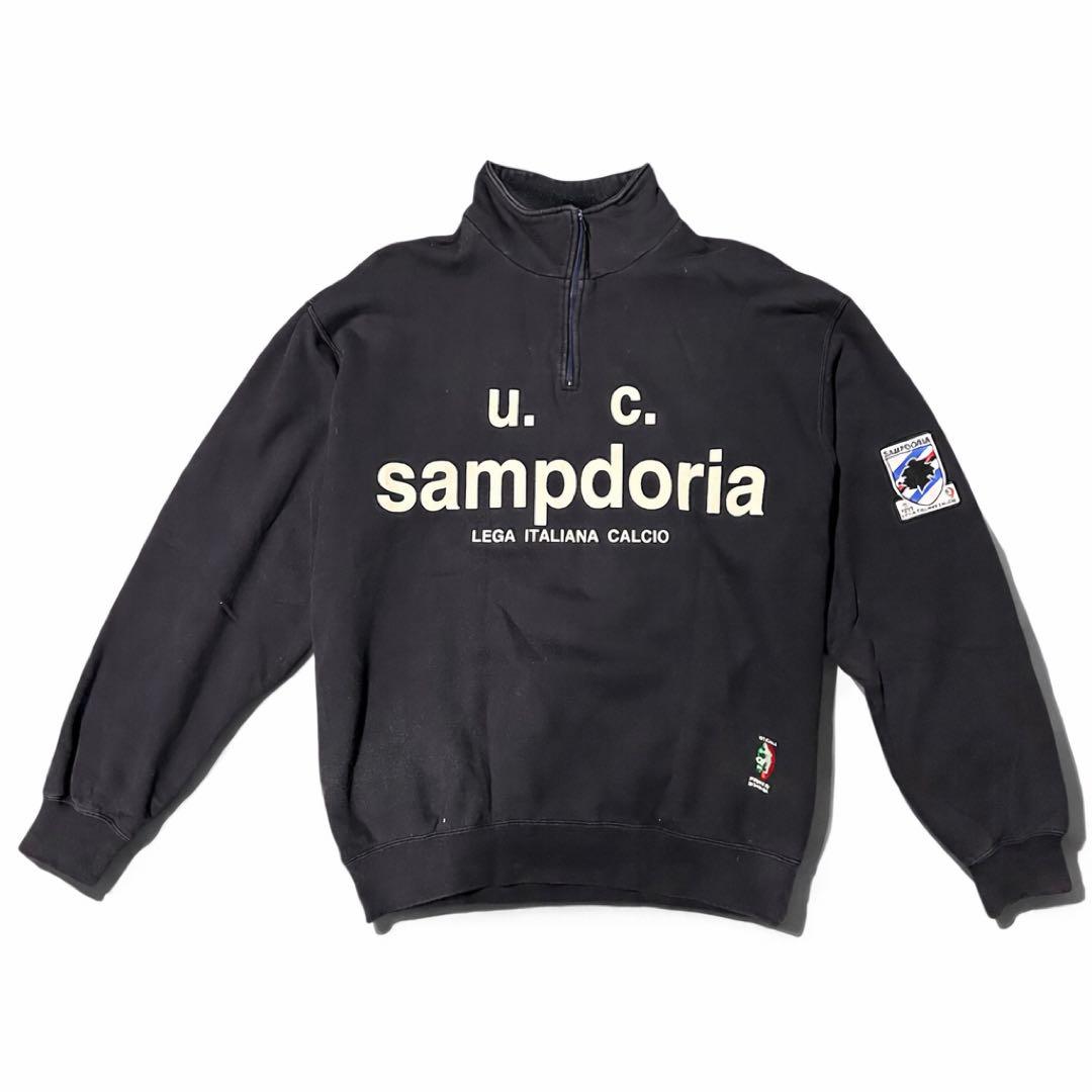 【激レア】90s サンプドリア ハーフジップトップ セリエA