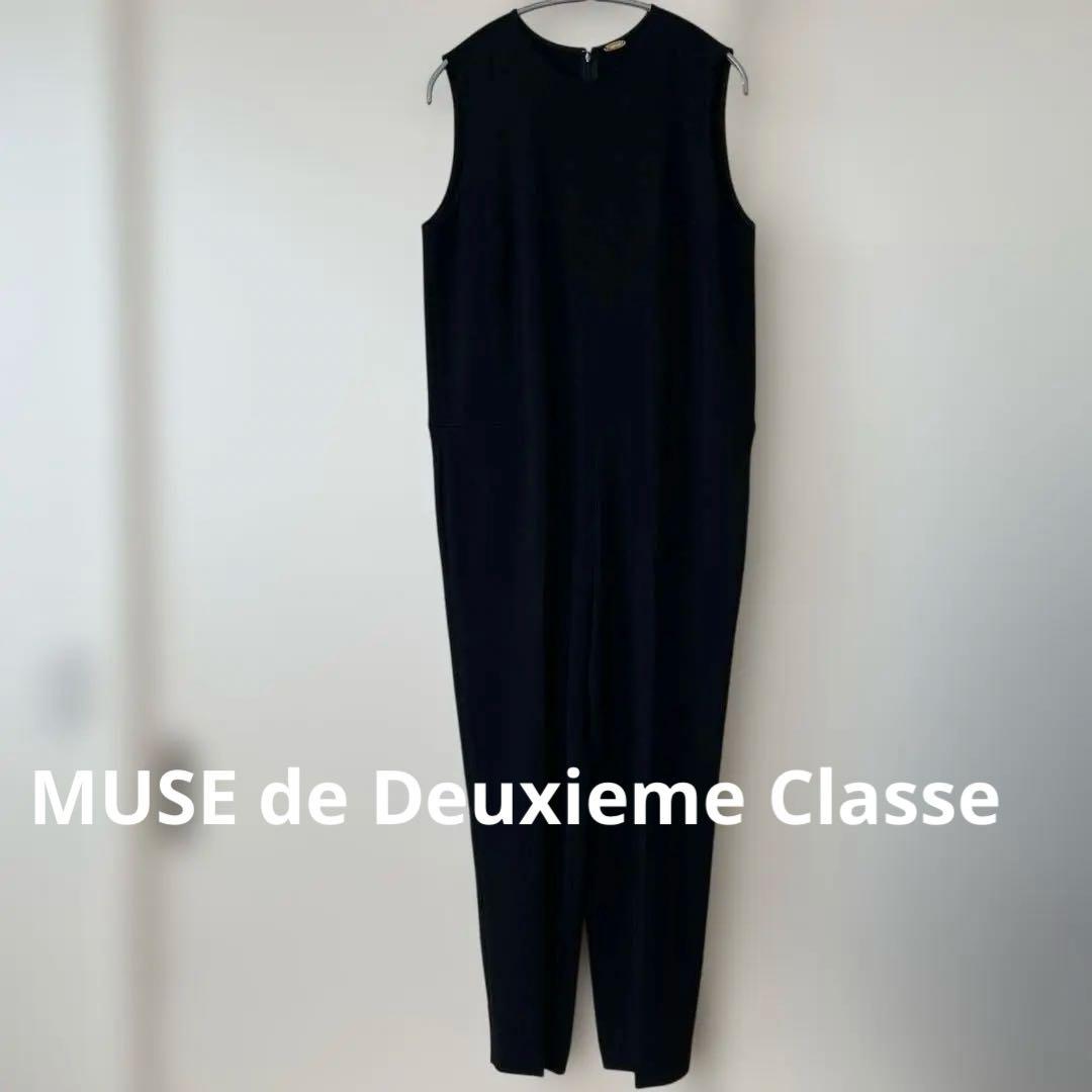MUSEノースリーブ オールインワン　ブラック