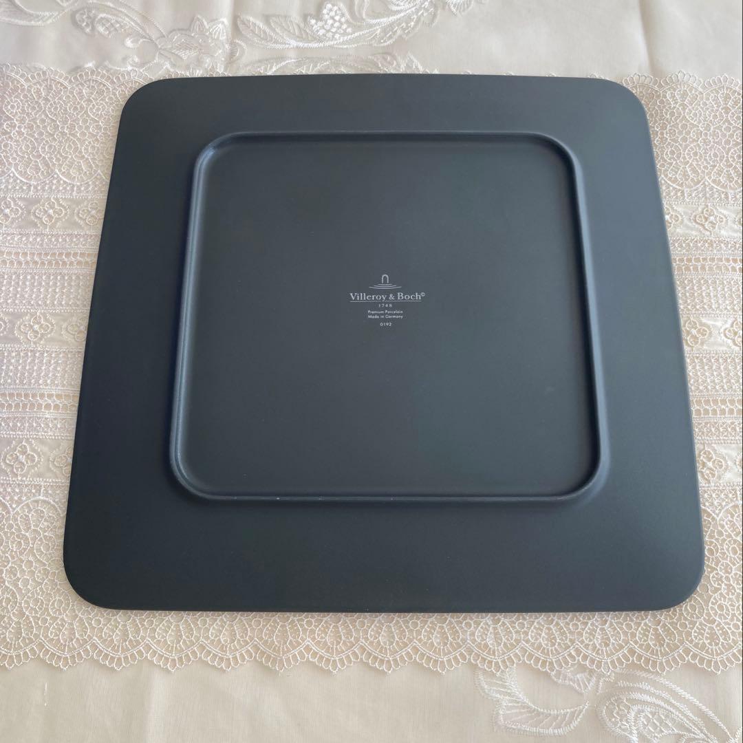 【未使用】ビレロイ&ボッホ マニファクチャーロック スクエアプレート ブラック