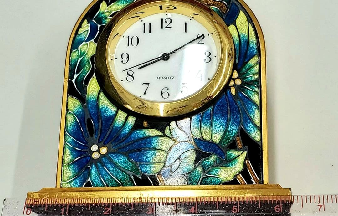 【宮内庁御用達】安藤七宝店　七宝焼　置き時計