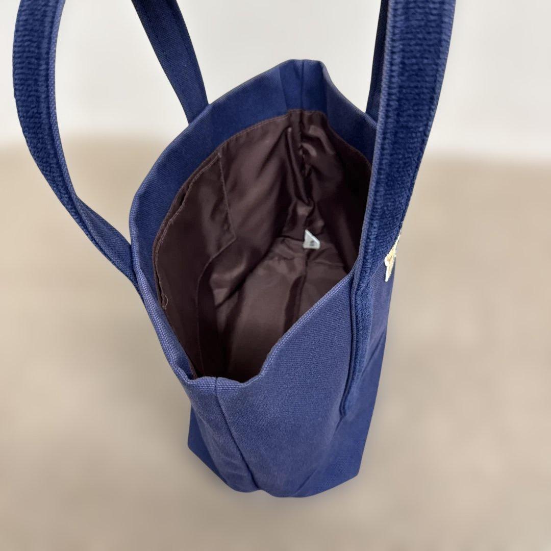 フェイラー オールドテディワッペントートバッグ ネイビー 小