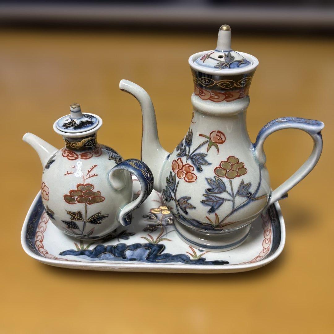 林九郎窯　古伊万里牡丹　調味料揃　新品未使用
